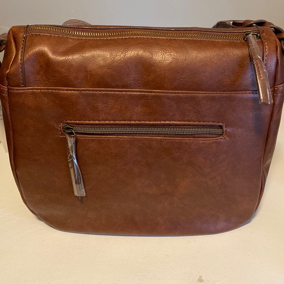 2/$20 Brown Faux Leather Shoulder Bag - Picture 5 of 8
